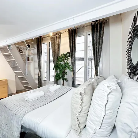 Stylish Duplex In Front Of Buttes-chaumont Apartment